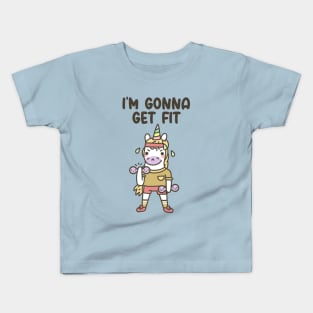 Gym Unicorn Kids T-Shirt